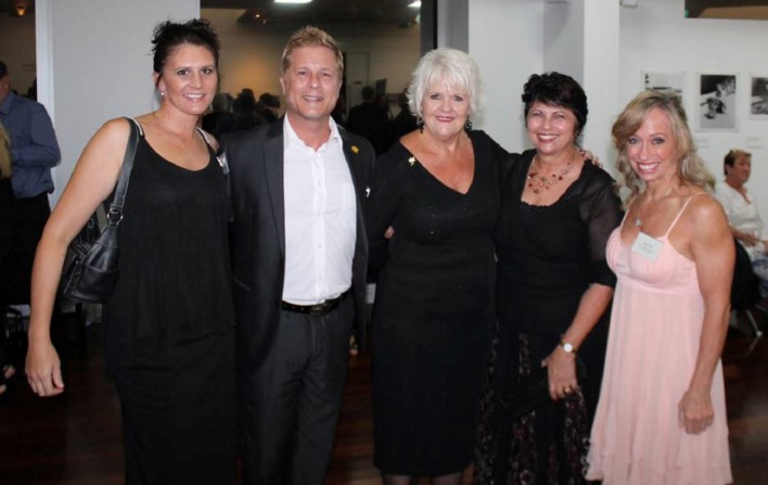 Julia and Scott Knoll, Di Dixon, Ada Banks and Helen Gilles at the Beaudesert Branch's 25th Anniversary Party